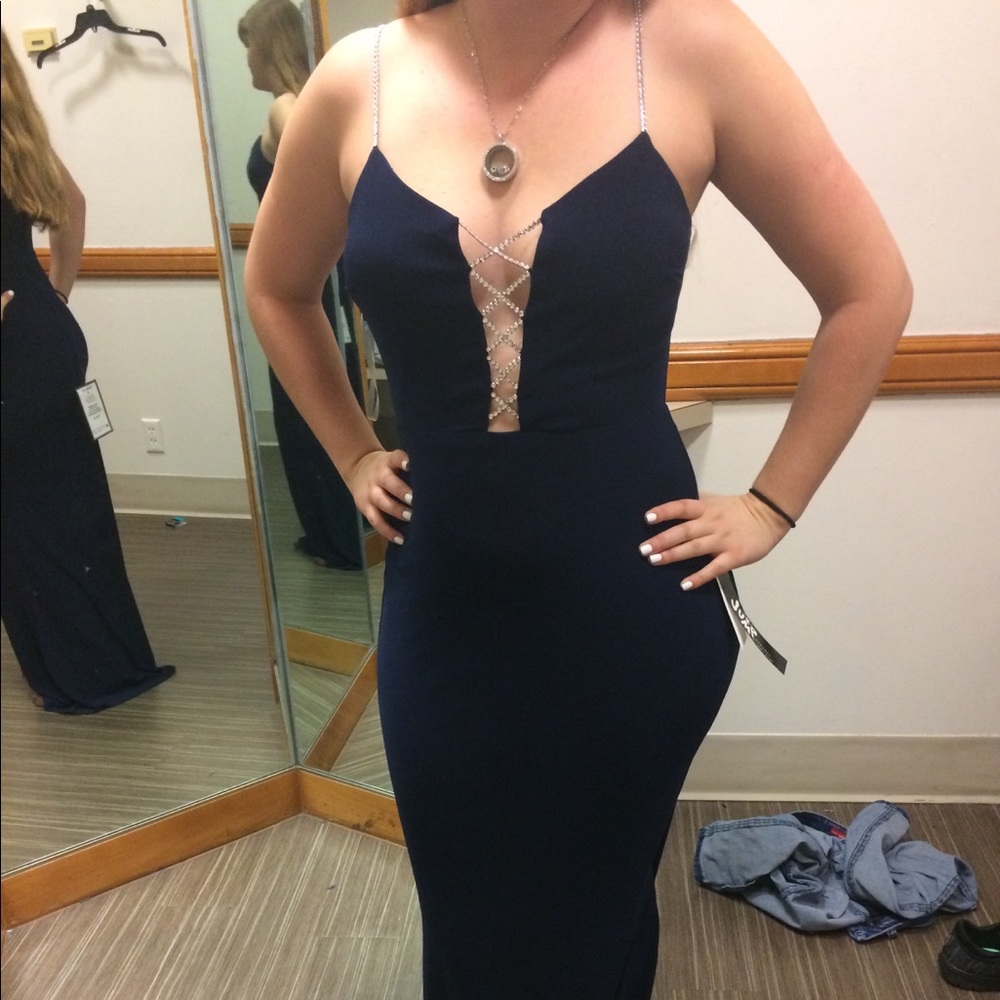 Navy blue formal dress
